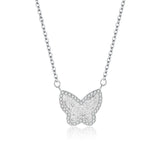 S925 Butterfly Necklace Women's Anniversary Gift