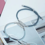 Silver Mountain Ocean Wave Pendant Bracelet Long Distance Love