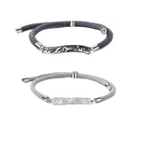 Silver Whale Tail Bird Bracelet for Long-Distance Love