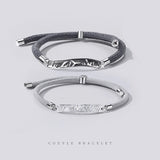 Silver Whale Tail Bird Bracelet for Long-Distance Love