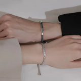 Silver Whale Tail Bird Bracelet for Long-Distance Love