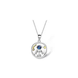 Silver Star Astronaut Pendant Necklace Jewelry