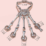 Personalized Halloween Skeleton Ghost Claw Chain Women's Bracelet