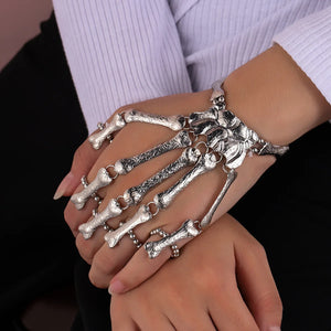 Personalized Halloween Skeleton Ghost Claw Chain Women's Bracelet