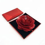 3D Pop Up Red Rose Flower Ring Box - High-Grade Rose Ring Box