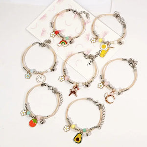 Cute Ceramic Woven Bracelet for Girls