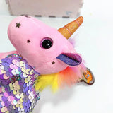 Sequined Unicorn Keychain Plush Toy Car Bag Pendant