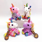 Sequined Unicorn Keychain Plush Toy Car Bag Pendant