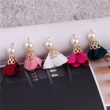 Tassel Flowers 50pcs/lot Floral Cap Decoration Charms DIY Jewelry Making
