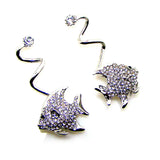 Sea Fish Crystal Flip Flops Decorative Ornament 6PRS