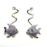 Sea Fish Crystal Flip Flops Decorative Ornament 6PRS