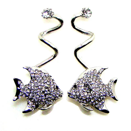 Sea Fish Crystal Flip Flops Decorative Ornament 6PRS