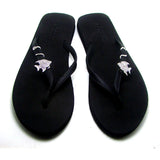 Sea Fish Crystal Flip Flops Decorative Ornament 6PRS