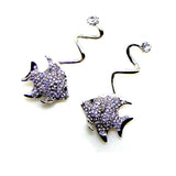 Sea Fish Crystal Flip Flops Decorative Ornament 6PRS