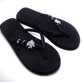 Sea Fish Crystal Flip Flops Decorative Ornament 6PRS