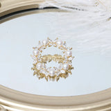 Cubic Zircon Pearl Butterfly Brooch Women's Jewelry Accessory