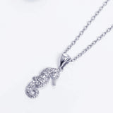 Lovely Seahorse Crystal Pendant Necklace