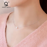 925 Silver Chain Necklace with Freshwater Pearl Pendant