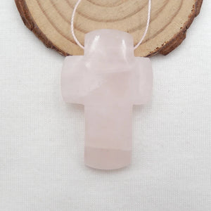 Carved Rose Quartz Pendant Perfume Bottle Jewelry