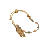 Oil Drip Chain Tassel Bracelet Women Stretch Adjustable