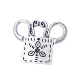Wicca Pattern Metal Soul Lock Charm Pendant for DIY Lucky Amulet Jewelry