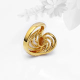 Gold/White Crystal Stone Rings for Women