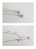 Silver Chain Necklace with Freshwater Pearl Pendant