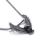 Titanium Stainless Steel Men's Eagle Wings Pendant