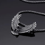 Titanium Stainless Steel Men's Eagle Wings Pendant
