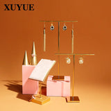 Metal T-Shaped Earring Display Rack for Jewelry Props