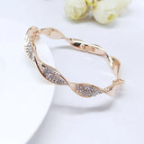 Spiral Rhinestone Bracelet for Bride Wedding