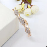 Spiral Rhinestone Bracelet for Bride Wedding