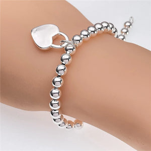 925 Silver Charm Bracelets for Women, Wedding Jewelry