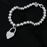 925 Silver Charm Bracelets for Women, Wedding Jewelry