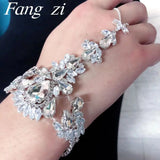 Bohemian Crystal Wedding Bracelet Set