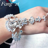 Bohemian Crystal Wedding Bracelet Set