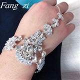 Bohemian Crystal Wedding Bracelet Set