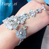 Bohemian Crystal Wedding Bracelet Set