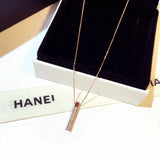 Japanese Rhinestone Geometric Clavicle Necklace Short Necklace