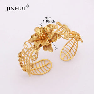 Ethiopian Ladies Bangle for Women Dubai Bracelet African Bride Jewelry