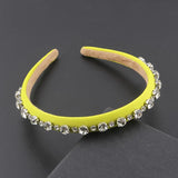 Rhinestone Hair Band Thin Silk Strip Street Beach 860