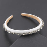 Rhinestone Hair Band Thin Silk Strip Street Beach 860