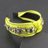 Baroque Rhinestone Silk Headband Street Travel Hair Accessories