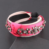 Baroque Rhinestone Silk Headband Street Travel Hair Accessories