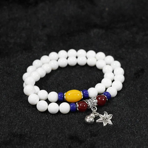 Colorful Shell Round Beaded Bracelet for Women Bangle Jewelry