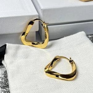 Twist Flower Earrings Square Earrings OL Bright Jewelry Girl Hot