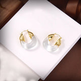 Transparent Women Wedding Earrings Round Earring