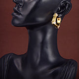 Square Rock Earrings for Men & Women