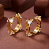 Square Rock Earrings for Men & Women