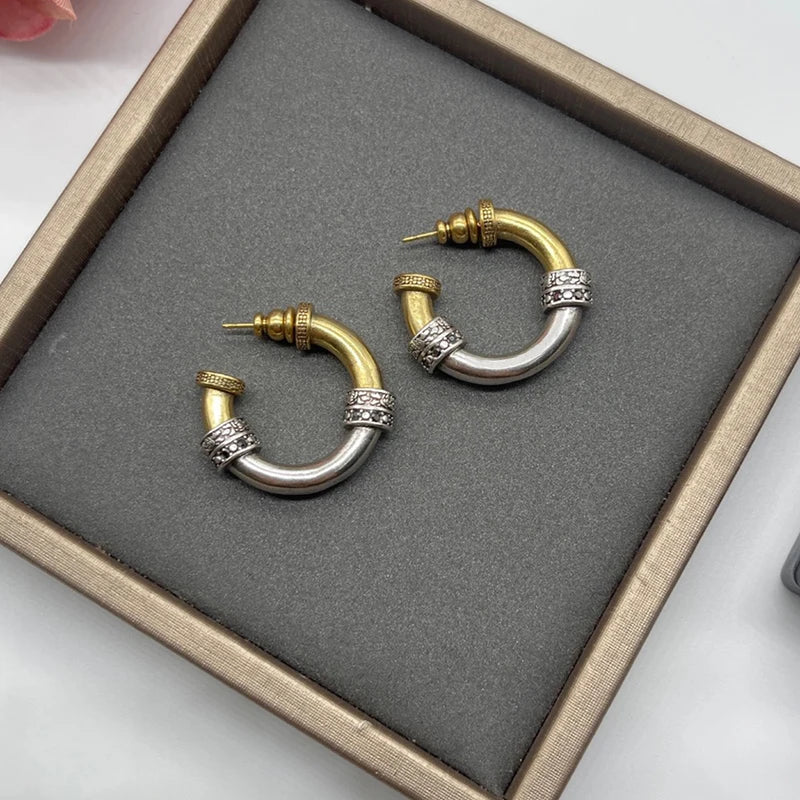 Mixed-Color Punk Rock Earrings